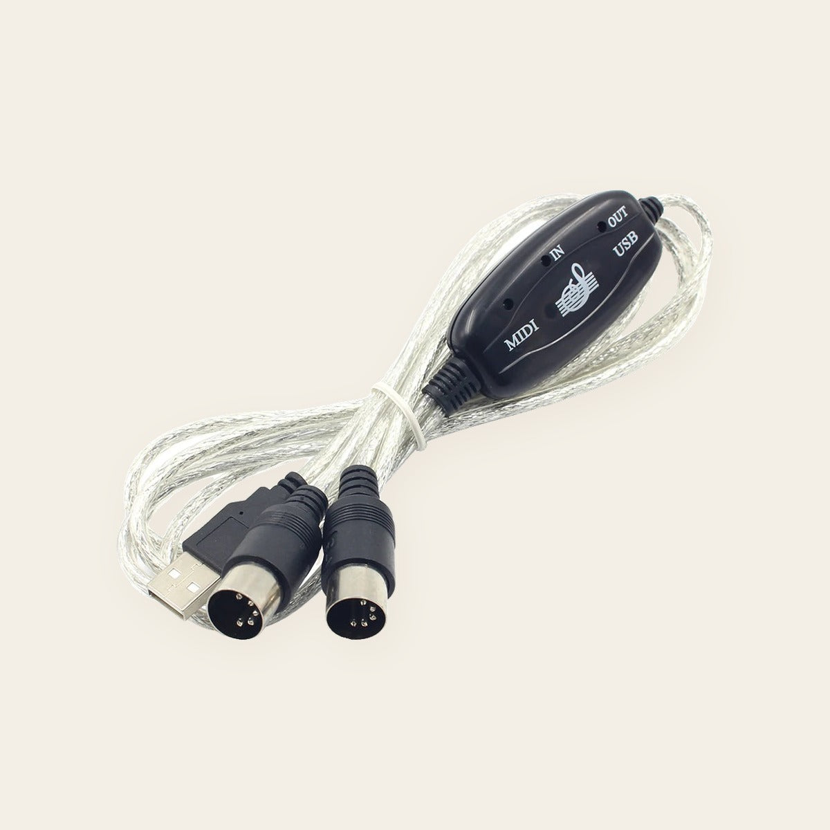 כבל USB-MIDI לחיבור פסנתר חשמלי למחשב - תמונה 2