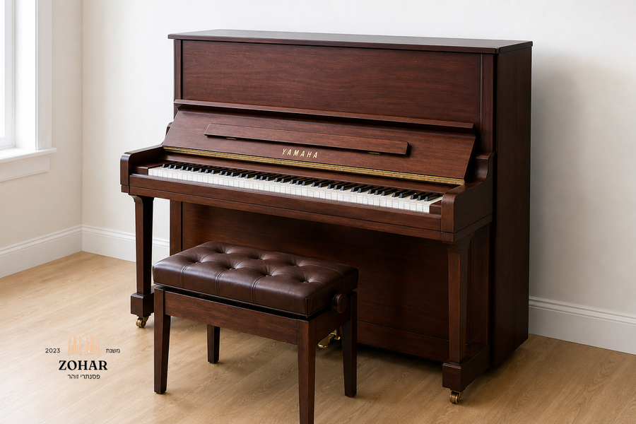 פסנתר קיר מבית Yamaha מדגם U5 - אגוז עמוק