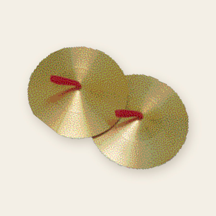 Pair of 16 cm cymbals