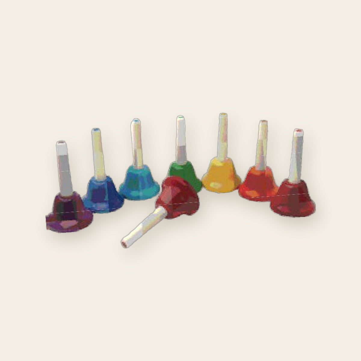 Set of 8 tuned hand bells