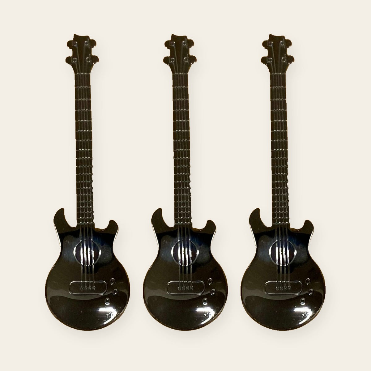 Guitar-shaped metal spoons - photo 6
